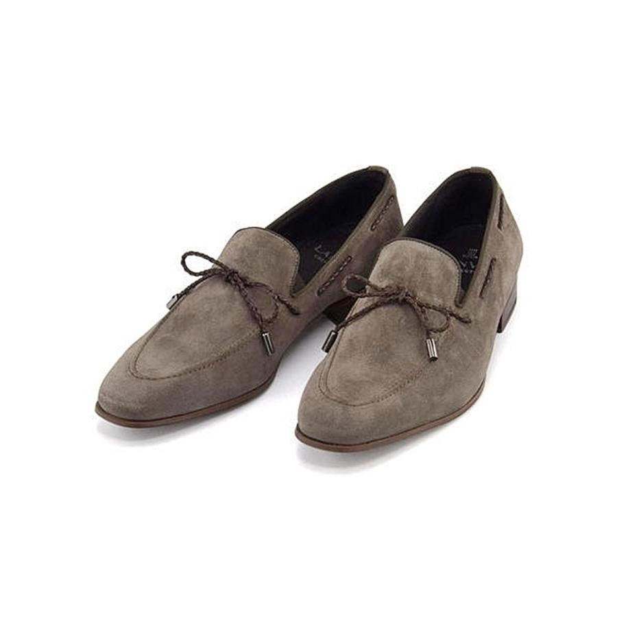 ランバンコレクション スリッポン シューズ メンズ 本革 ラウンドトゥ 軽量 Lanvin Collection 308 グレー シューズダイレクト Yahoo 店 通販 Yahoo ショッピング