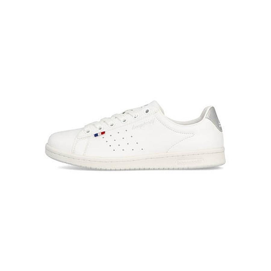 ルコックスポルティフ ローカット スニーカー レディース Laローランsl La Roland Sl Le Coq Sportif Ql1pjc19 ホワイト シルバーミラー シューズダイレクト Yahoo 店 通販 Yahoo ショッピング