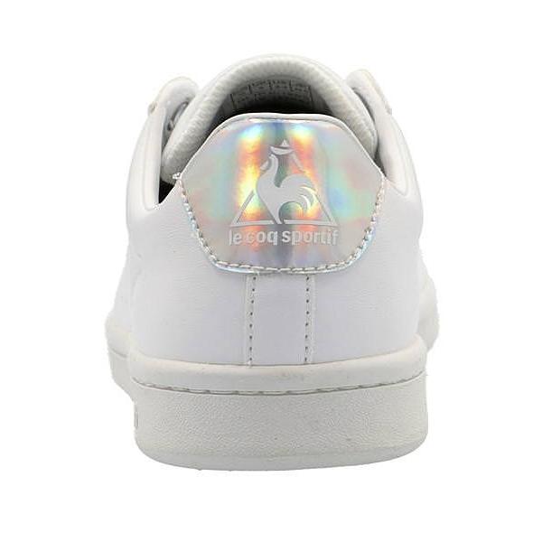 ルコックスポルティフ ローカット スニーカー レディース Laローランsl La Roland Sl Le Coq Sportif Ql1pjc19 ホワイト シルバーミラー シューズダイレクト Yahoo 店 通販 Yahoo ショッピング
