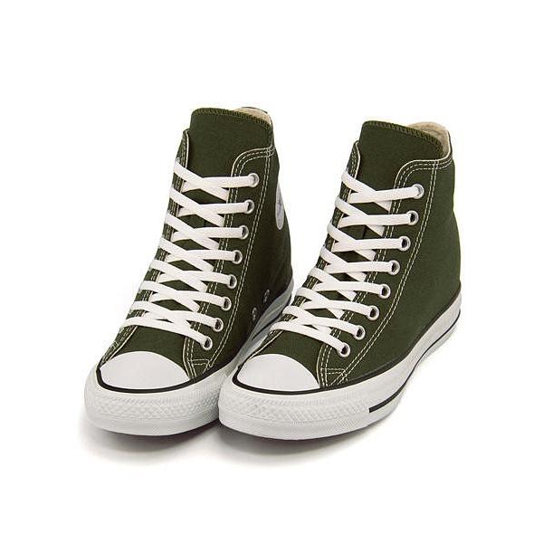 コンバース ハイカット スニーカー レディース オールスター インヒール Hi 軽量 All Star Inheel Hi Converse 5kc855 オリーブ シューズダイレクト Yahoo 店 通販 Yahoo ショッピング