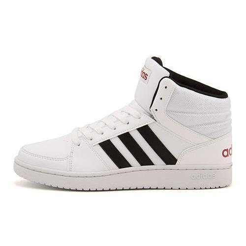 アディダス ハイカット スニーカー メンズ ネオフープス Vs ミッド Neohoops Vs Mid Adidas 4501 Rホワイト Cブラック スカーレット シューズダイレクト Yahoo 店 通販 Yahoo ショッピング