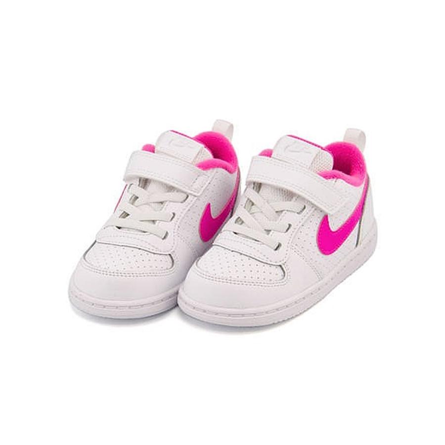 ナイキ ベビーシューズ スニーカー 女の子 男の子 キッズ ベビー 子供靴 Court Borough Low Tdv Nike ホワイト ピンクブラスト シューズダイレクト Yahoo 店 通販 Yahoo ショッピング