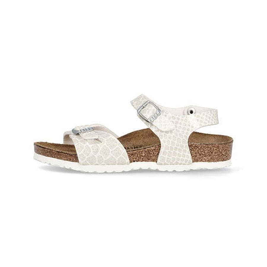 ビルケンシュトック フットベッド サンダル 女の子 リオキッズ Rio Kids Birkenstock マジックスネークホワイト シューズダイレクト Yahoo 店 通販 Yahoo ショッピング