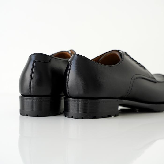 chausser ショセ Uモカレースアップシューズ C-7053 chromexcel black クロムエクセルレザー クロムエクセルレザー メンズの画像