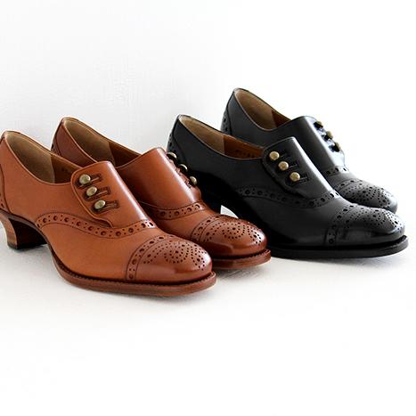 【極美品】plus by chausser カウレザー　ボタンシューズ 楽天市場】plus by chausser プリュスバイショセ カウレザー ボタン