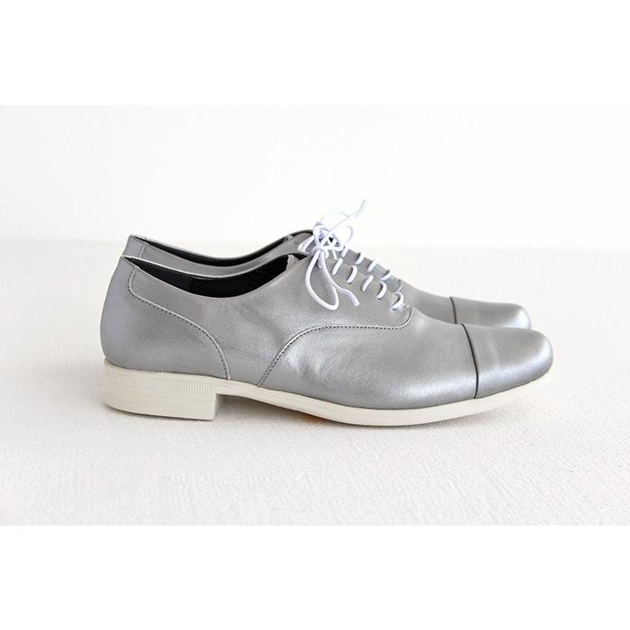 ショセ トラベルシューズ TRAVEL SHOES by chausser ストレートチップ レースアップシューズ TR-001 シルバー/ホワイト レディース 靴｜shoesgallery-hana｜06