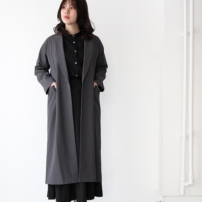 evam eva（エヴァムエヴァ） ショールカラー コート shawl collar coat
