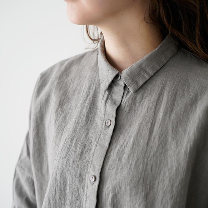 evam eva エヴァムエヴァ シャツ ウォーターリネン water linen evam eva エヴァムエヴァ シャツ ウォーターリネン water linen