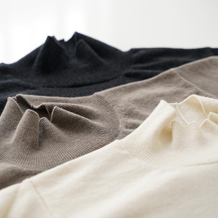 evam eva（エヴァムエヴァ） wool turtleneck ウール タートルネック