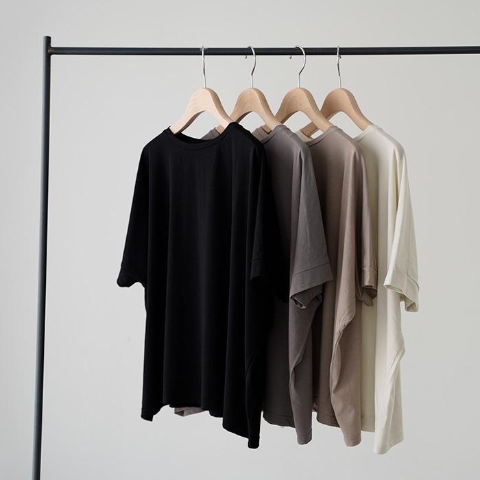 evam eva（エヴァムエヴァ） cut&sew wide pullover カットソー ワイド 