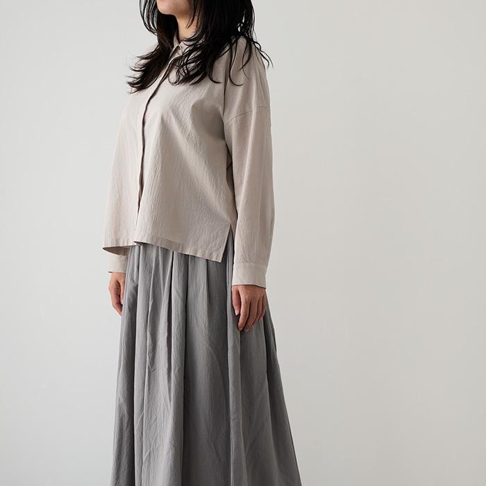 evam eva（エヴァムエヴァ） cotton shirt コットン シャツ E261T118 