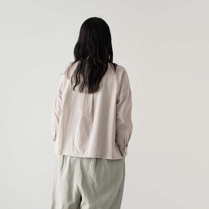 evam eva（エヴァムエヴァ） cotton shirt コットン シャツ E261T118