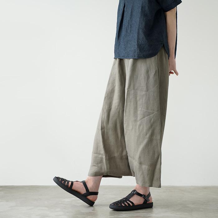 evam eva（エヴァムエヴァ） linen sarrouel pants リネン サルエル