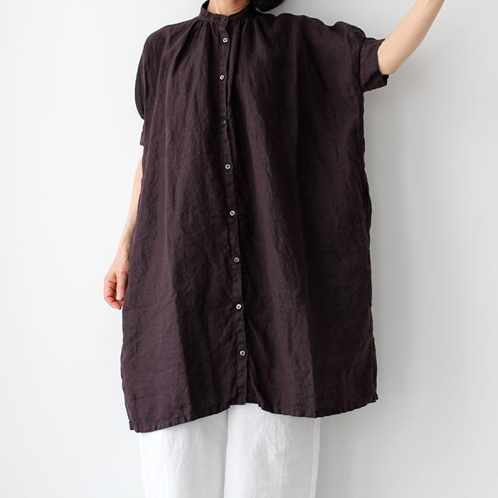 Honnete オネット H Slv No Collar Op ハーフスリーブ ノーカラーワンピース Ho Op5 レディース Honnete Nocollarop Hana Online Shop Yahoo店 通販 Yahoo ショッピング