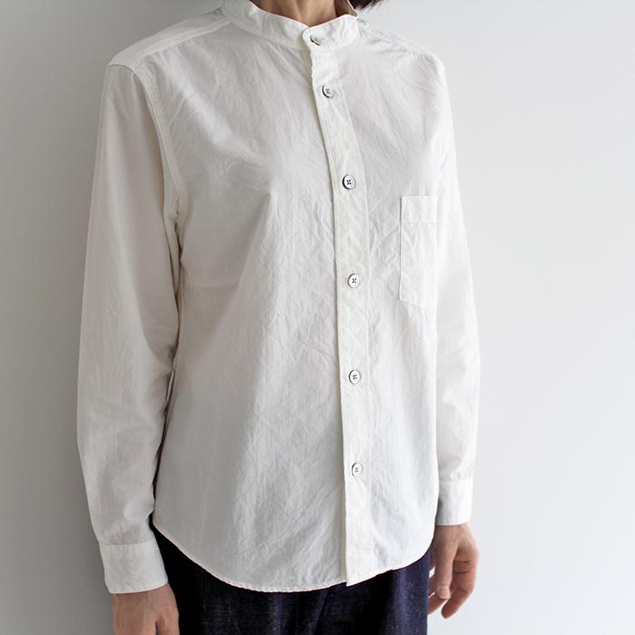 RINEN リネン 80/2ダウンプルーフ スタンドカラーシャツ 38001 TEIBAN 
