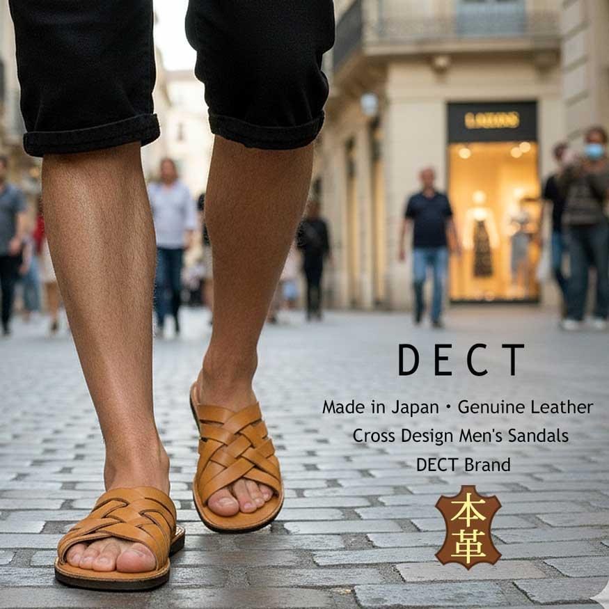 【新品未使用】オロビアンコ 本革 日本製メンズ コンフォートサンダル DECT サンダル メンズ 本革 日本製 コンフォートサンダル おしゃれ