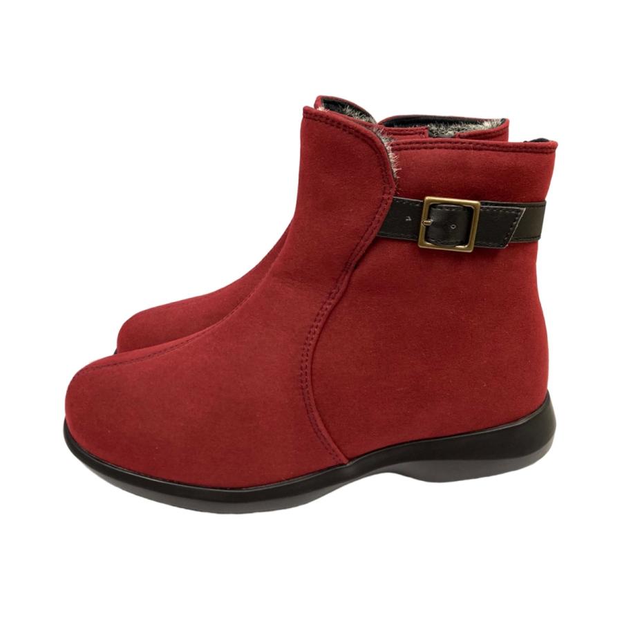 ブーツ アキレス アマネプレミアム AMP 0040 ワイン 防寒 防滑 幅広4E シューズ セール