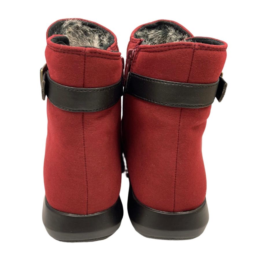 ブーツ アキレス アマネプレミアム AMP 0040 ワイン 防寒 防滑 幅広4E シューズ セール