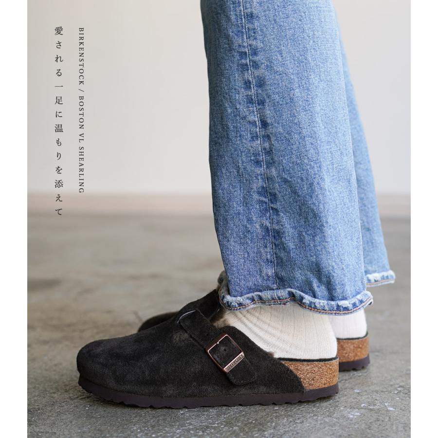 ビルケンシュトック ボストン シアリング モカ ブラウン ダークブラウン BIRKENSTOCK Boston VL/ Shearling mocca  1020529