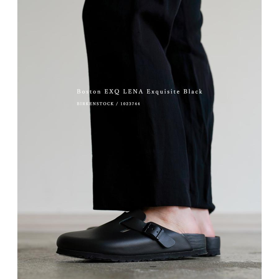 ビルケン サンダル ブラック 黒 レザー ビルケンシュトック ボストン BIRKENSTOCK Boston EXQ LENA Exquisite  Black Narrow 1023744 ★