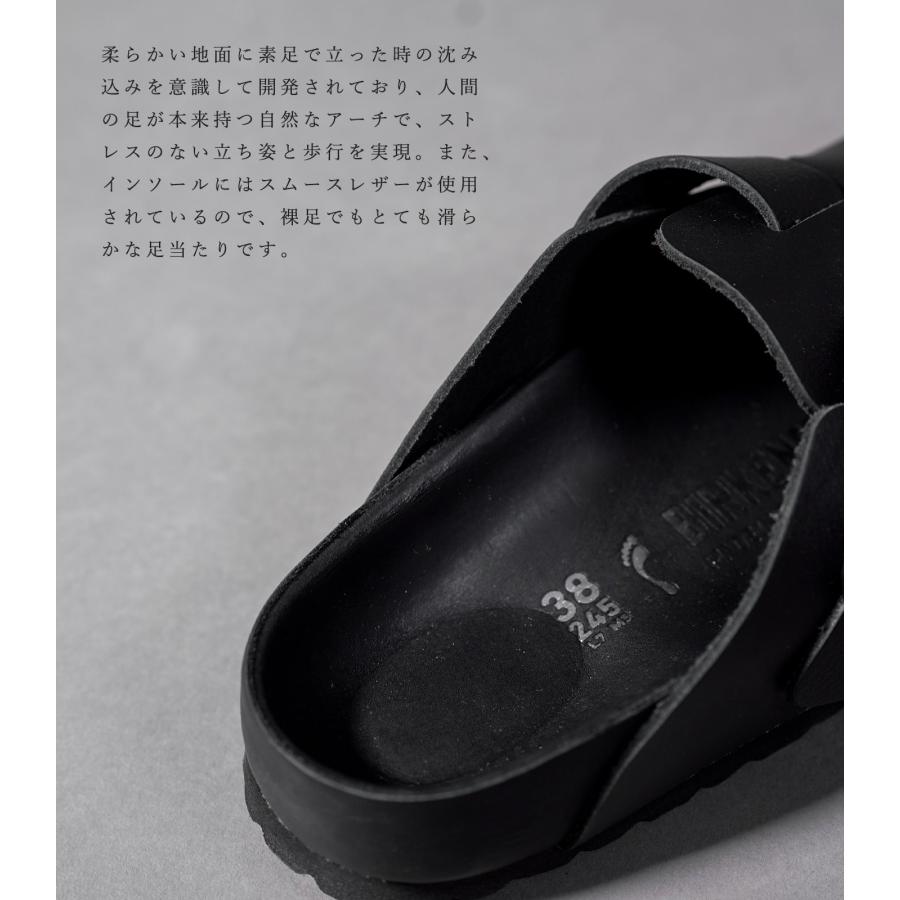 ビルケン サンダル ブラック 黒 レザー ビルケンシュトック ボストン BIRKENSTOCK  Boston EXQ LENA Exquisite Black Narrow 1023744 ★｜shoeshouse92qatari｜06