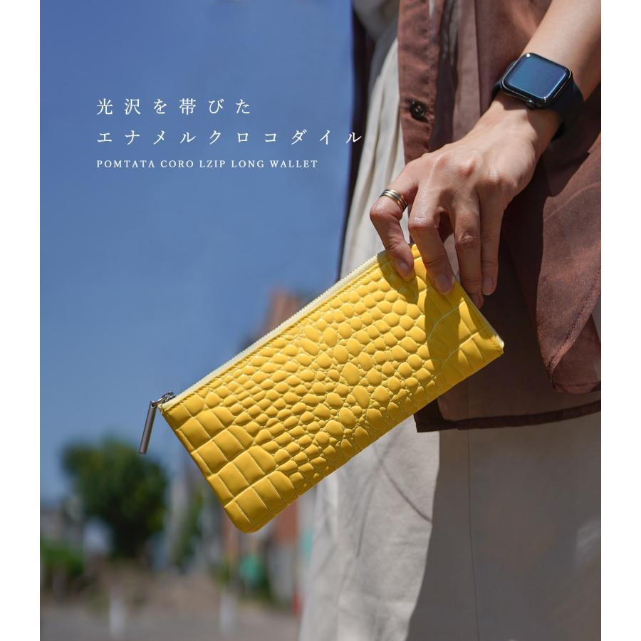 POMTATA（ポンタタ） レディース 財布 イエロー グレー POMTATA CORO 