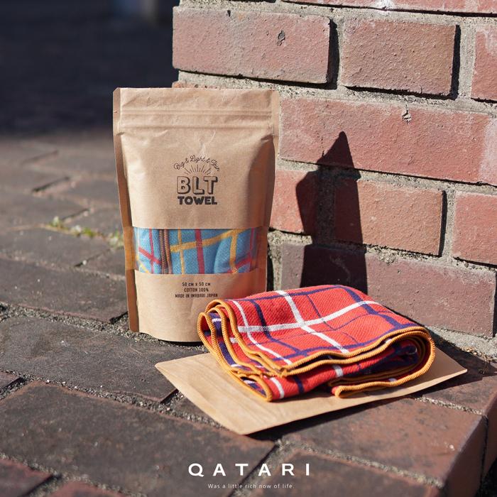 ネコポス便 BLT TOWEL チェック レッド ブルー タオル 今治タオル 田中産業 GOLDPEARL キッチンクロス ハンカチ