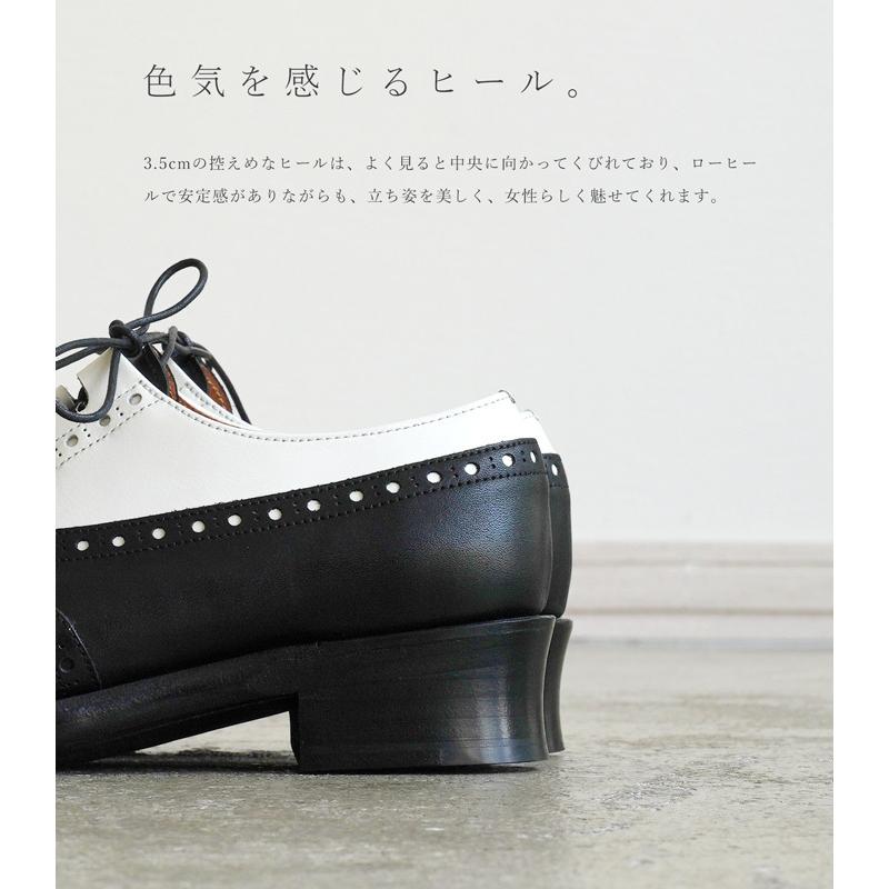 chausser ショセ 靴 レディース プリュス ローヒール 黒 白 chausser ショセ 靴 レディース プリュス ローヒール 黒 白