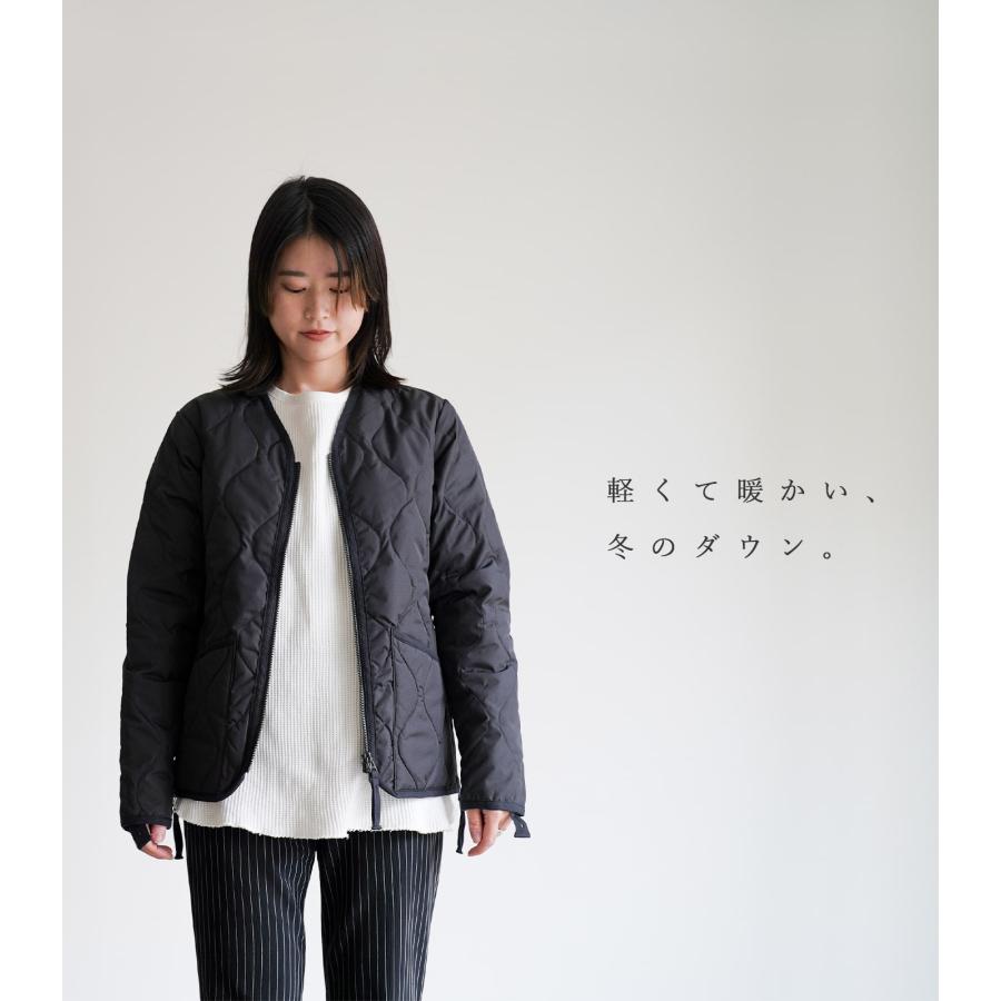 素晴らしい価格 タイオン ノーカラー ミリタリーVネックジップダウン