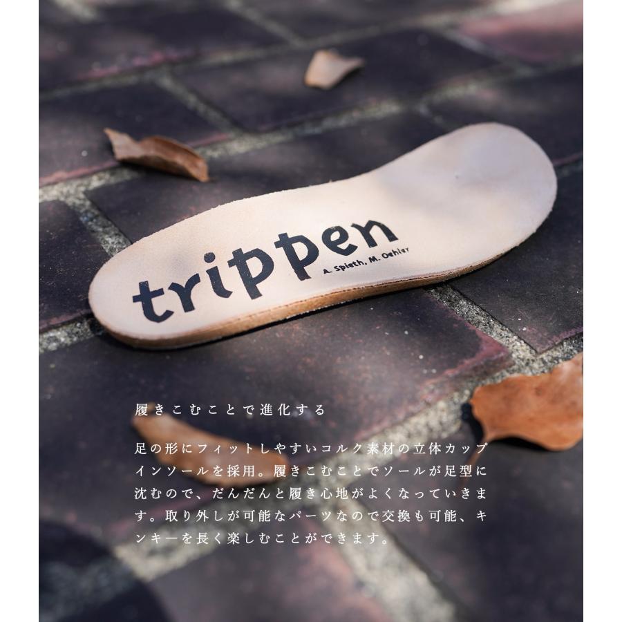 trippen トリッペン レディース キンキ― ぺルラ グレー 白 trippen トリッペン レディース キンキ― ぺルラ グレー 白