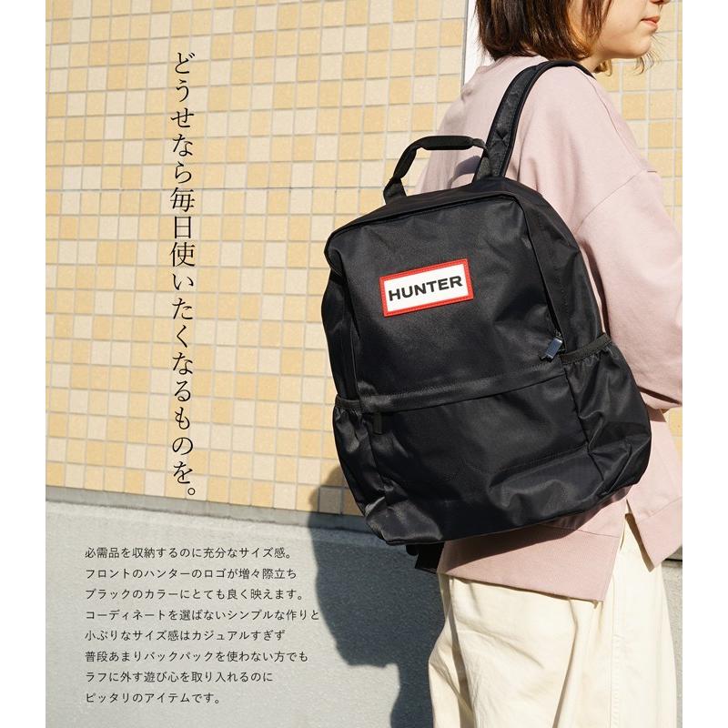 HUNTER ハンター リュック オリジナル スモール ナイロン バックパック ORIGINAL NYLON SMALL BACKPACK BLK UBB5028KBM 正規品｜shoeshouse92qatari｜03