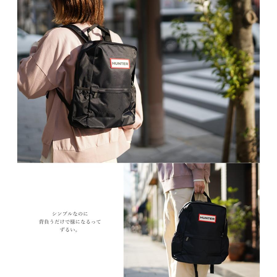 HUNTER ハンター リュック オリジナル スモール ナイロン バックパック ORIGINAL NYLON SMALL BACKPACK BLK UBB5028KBM 正規品｜shoeshouse92qatari｜09