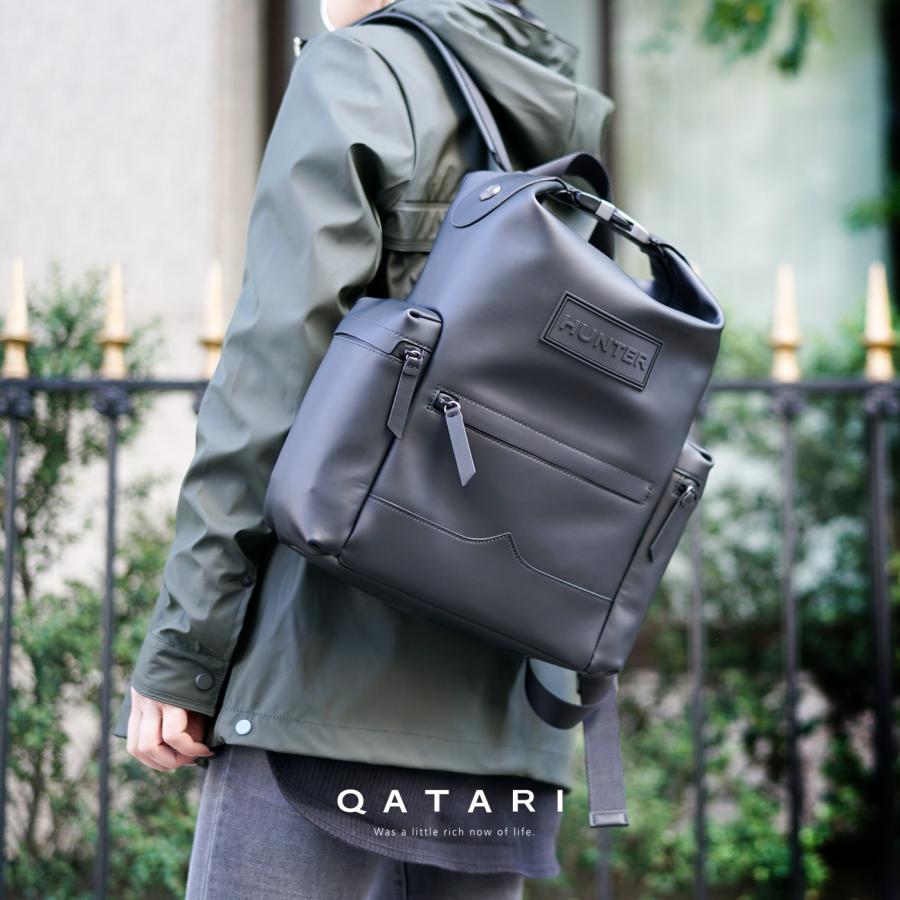 人気No.1】 HUNTER ハンター ラバーコーティング レザー リュック 人気No.1】 HUNTER ハンター ラバーコーティング レザー リュック