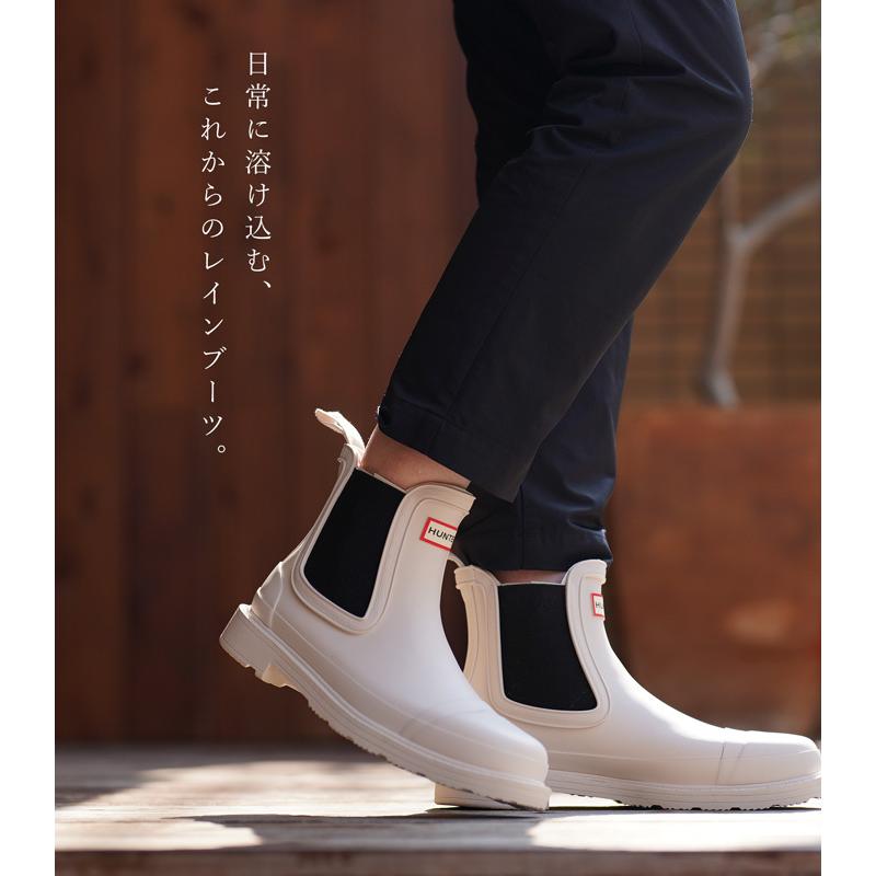 HUNTER ハンター レインブーツ コマンド チェルシー ブーツ ブラック W