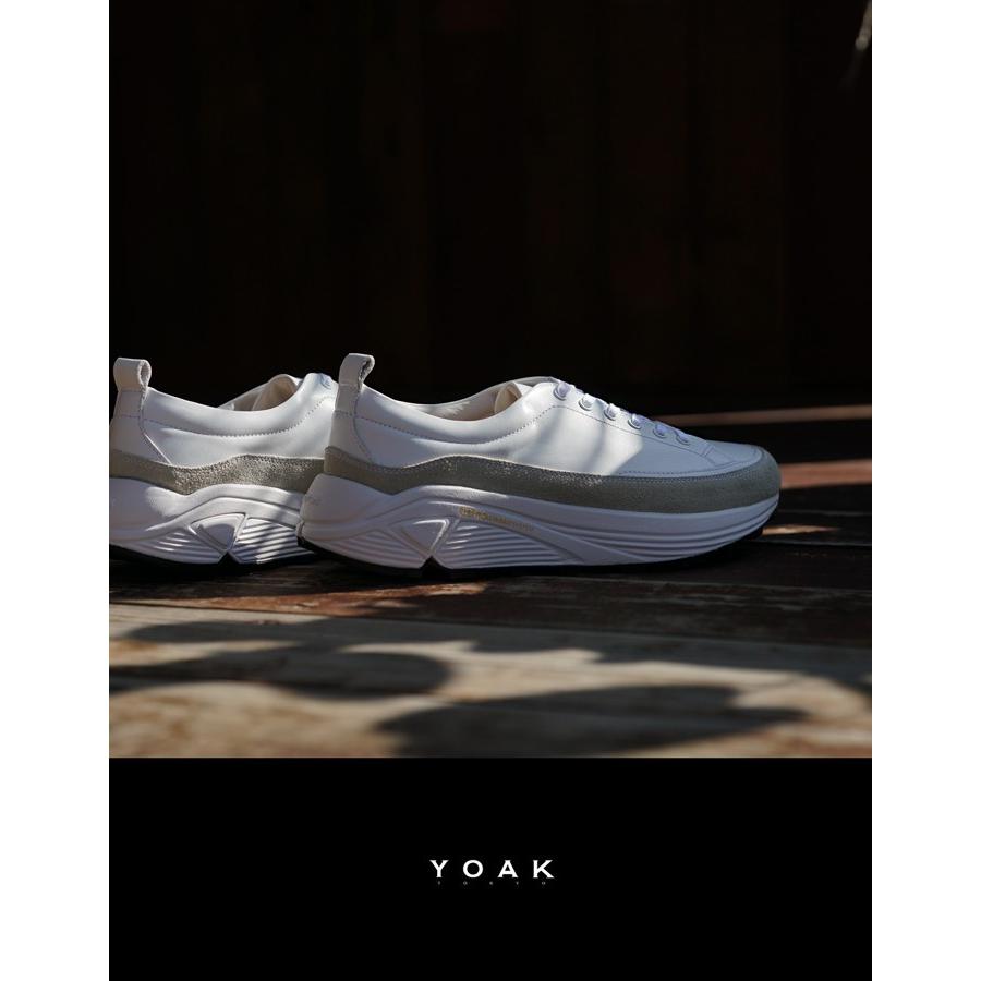 ヨーク スニーカー ローリー ホワイト YOAK LORRY WHT ダッドスニーカー メンズ　白スニ｜shoeshouse92qatari｜02