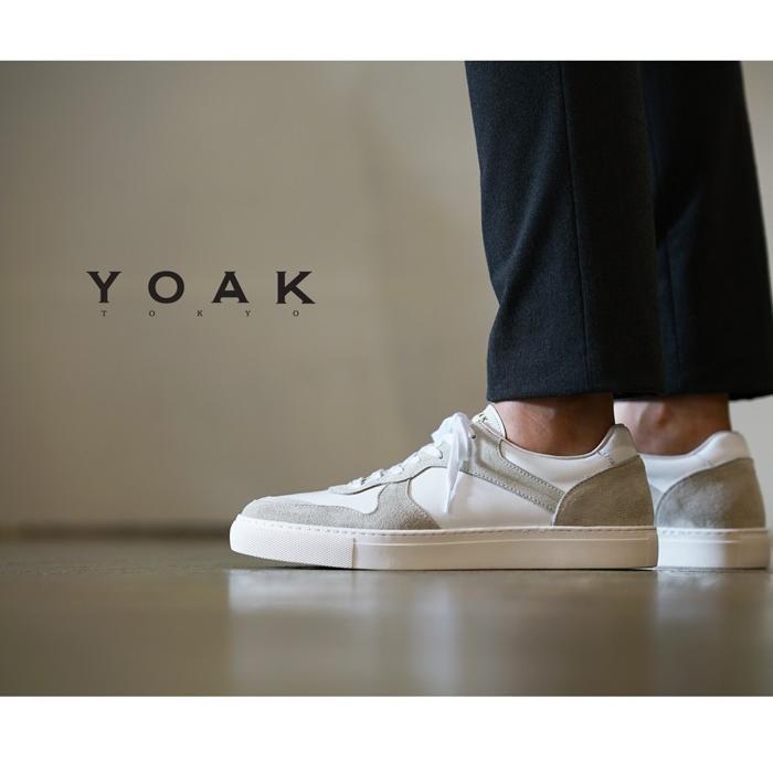 ヨーク スニーカー ユリス YOAK ULYSE ホワイト レディースメンズ レザー　白スニ｜shoeshouse92qatari｜10