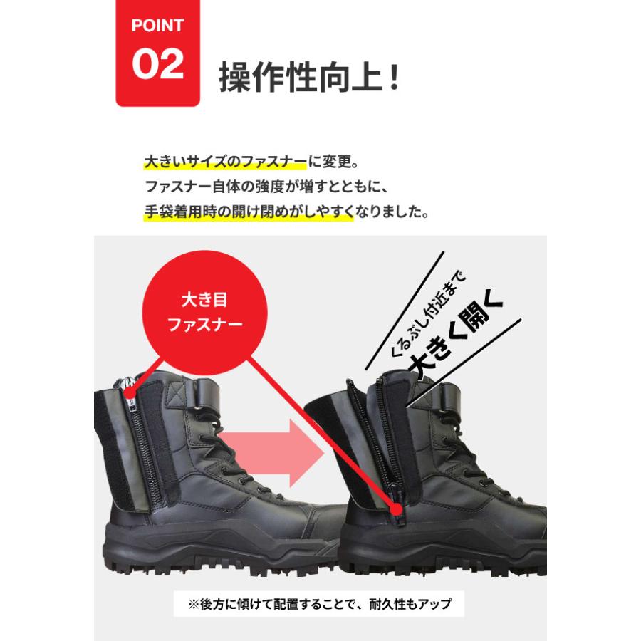 ワークブーツ メンズ 安全靴 作業靴 スパイクブーツ 森林作業 樹脂先芯 4E 幅広 林業作業 丸五 マジカルフォレスター 005_5
