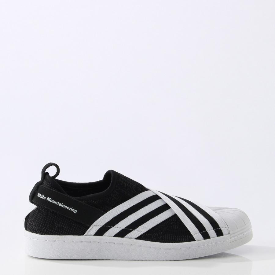 adidas superstar slip on black and white