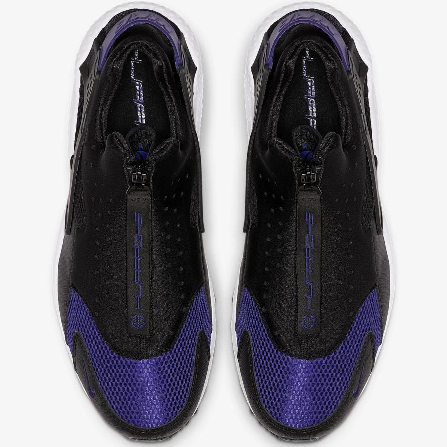 国内正規品 ナイキ エア ハラチ ラン Ext ジップ Nike Air Huarache Run Ext Zip ブラック ホワイト リージェンシーパープル Ci0009 002 ナイキジャパン正規品 期間限定 半額以下 Mercurytechnologies Mn Com
