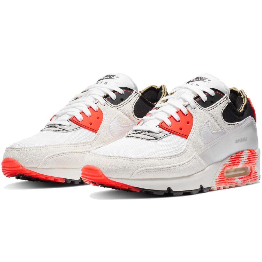ナイキ エア マックス 90 プレミアム Nike Air Max 90 Premium ホワイト ブラック ブライトクリムゾン ホワイト Dc7856 100 Dc7856 100m01 シューズナッツ 通販 Yahoo ショッピング