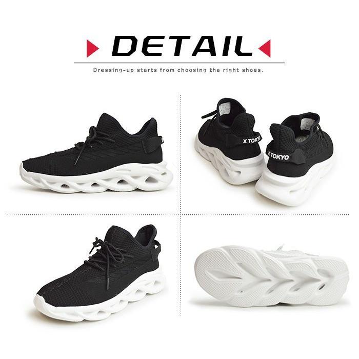 X TOKYO スニーカー メンズ スポーツシューズ 反発力 ランニング