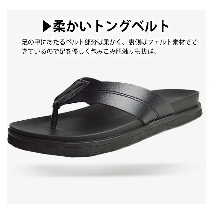 サンダル メンズ トングサンダル コンフォートサンダル フラット