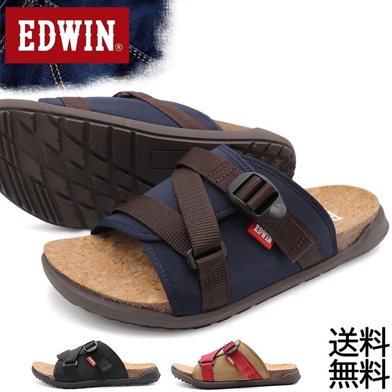 Edwin エドウィン サンダル メンズ コンフォート フットベット カジュアル ブラック ネイビー ベージュ Ew5501 シューズストア リオデート 通販 Yahoo ショッピング