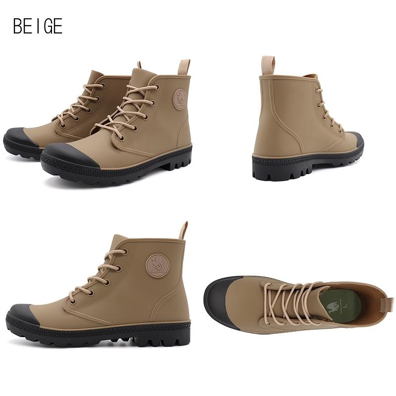 レインブーツ メンズ レディース レインシューズ 防水 ハイカット