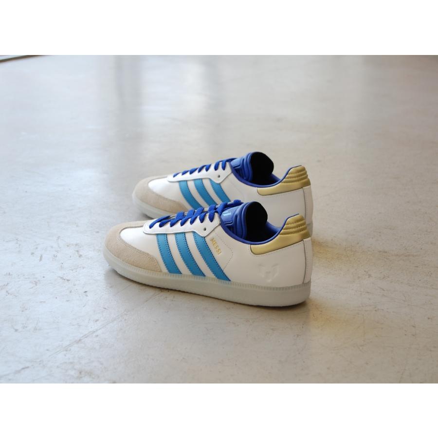 ADIDAS Samba Messi White/Lucid Blue/Blue Burst アディダス サンバ リオネル メッシ ホワイト ブルー ゴールド コラボ クラシック アメリカ USA 海外 限定｜shoety｜10