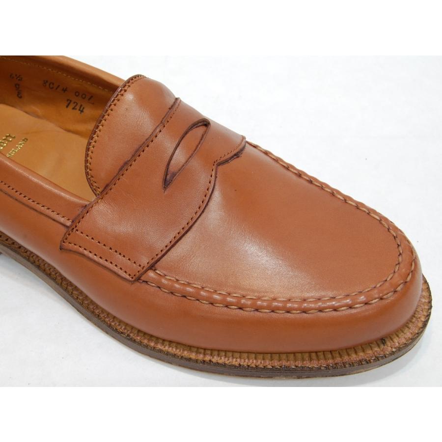 ALDEN 724 VAN LAST penny loafer burnished tan calf ALDEN 724 VAN LAST penny loafer burnished tan calf