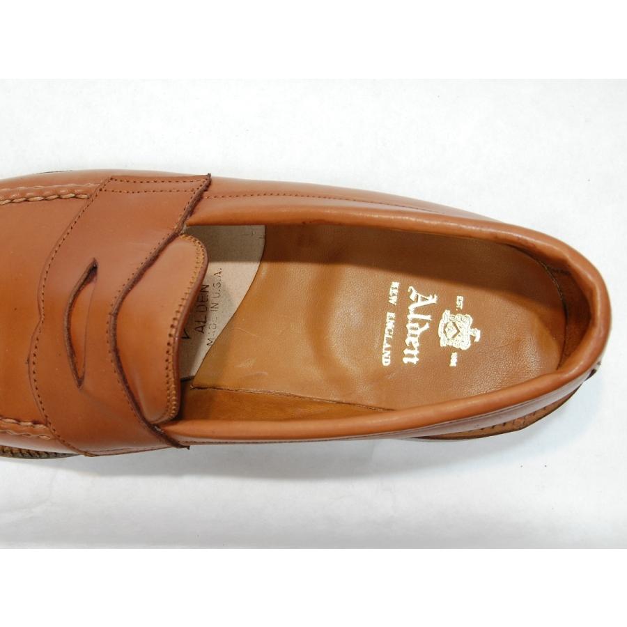 ALDEN 724 VAN LAST penny loafer burnished tan calf ALDEN 724 VAN LAST penny loafer burnished tan calf
