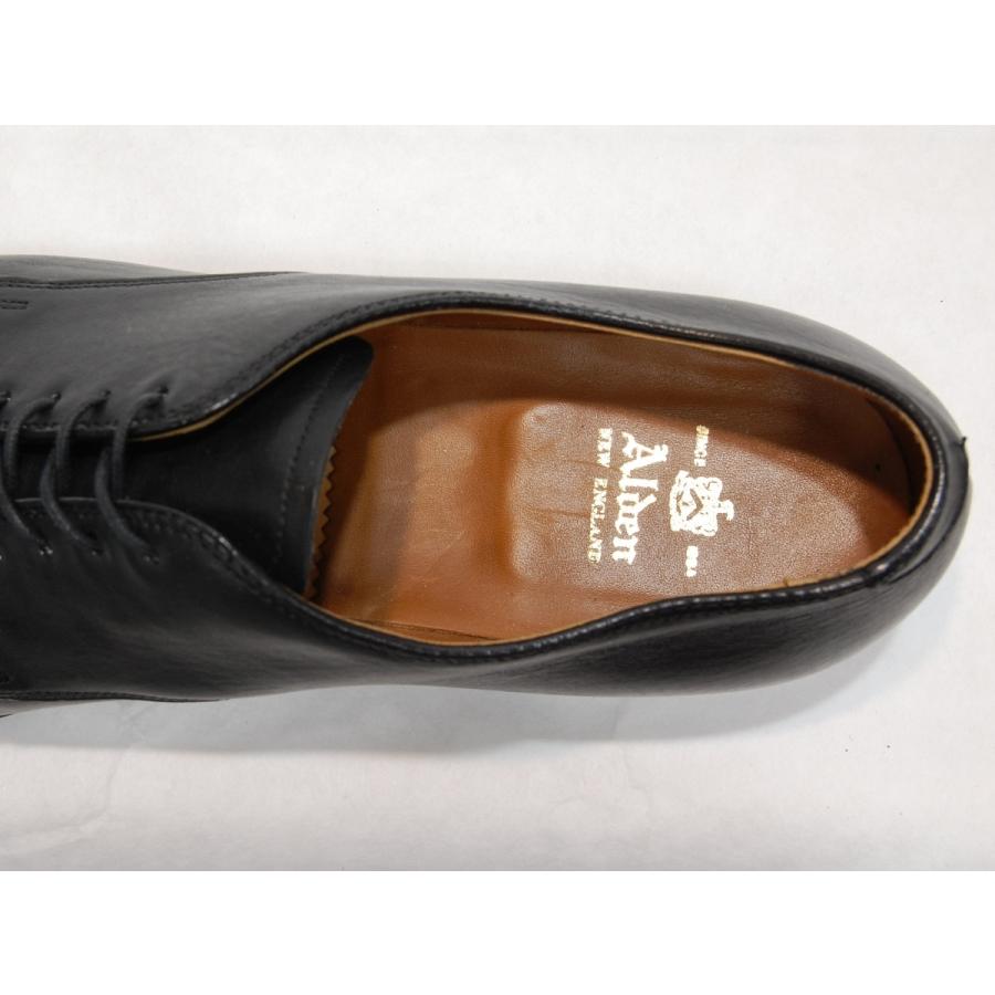 ALDEN 9571F COPLEY LAST BLUCHER CAP TOE BLACK CALF ALDEN 9571F COPLEY LAST BLUCHER CAP TOE BLACK CALF