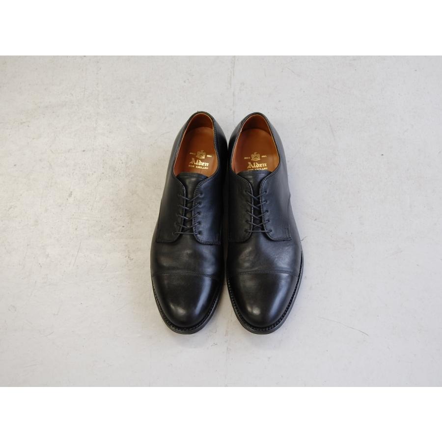 ALDEN 9571F COPLEY LAST BLUCHER CAP TOE BLACK CALF ALDEN 9571F COPLEY LAST BLUCHER CAP TOE BLACK CALF