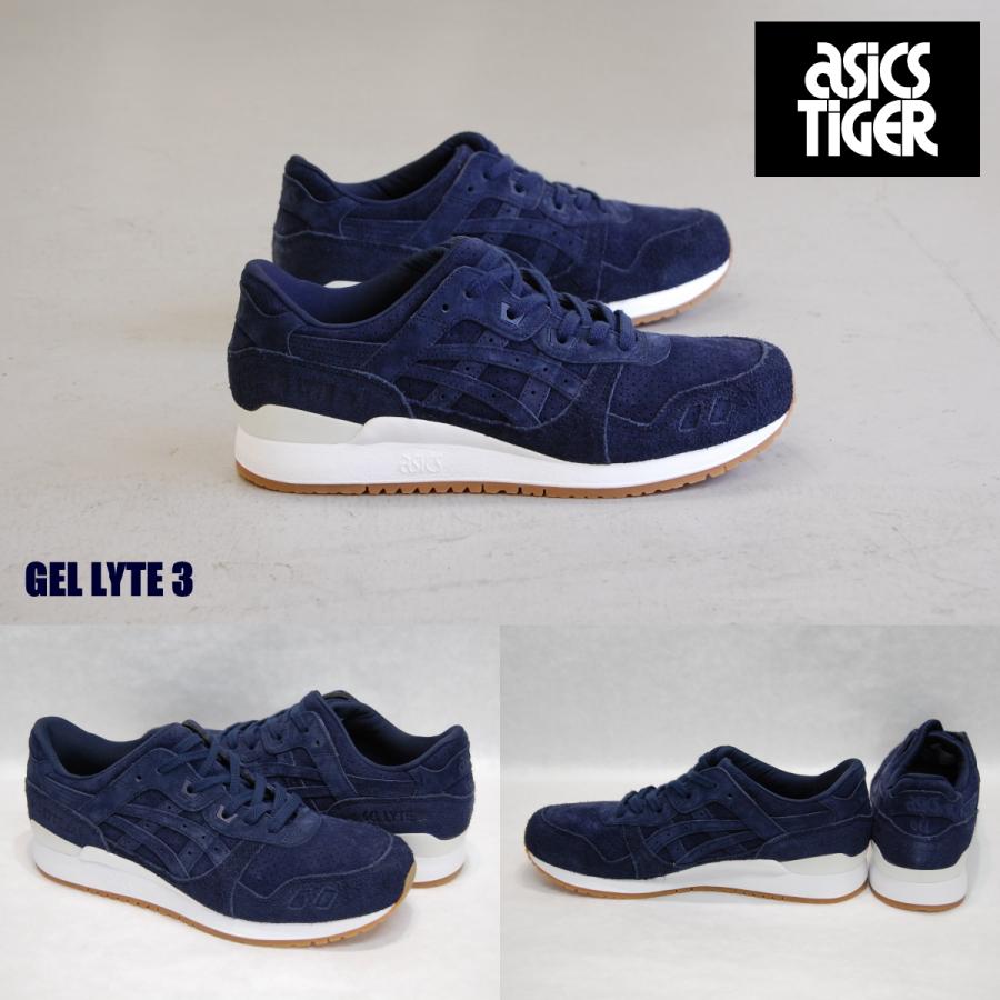 ASICS GEL LYTE III 3 peacoat/peacoat アシックス ゲルライト III 3 ネイビー/ネイビー 紺 スエード TIGER タイガー SUEDE アメリカ USA 海外 限定｜shoety